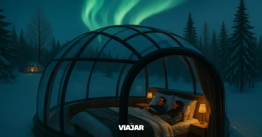 Nuevas cabañas transparentes para ver auroras boreales