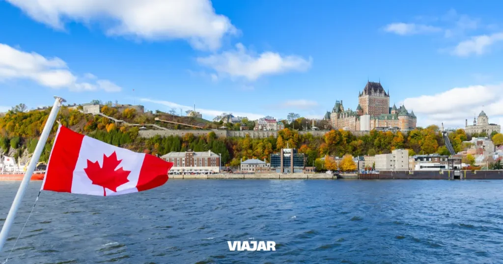 Vistas de Quebec en Canadá