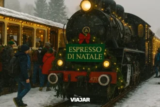 Pasajeros abordando al Espresso di Natale