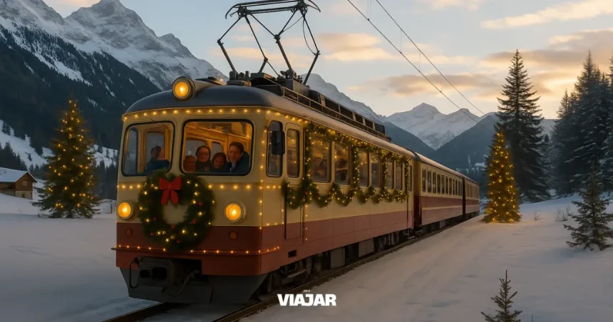 Tren de navidad en Suiza 2025